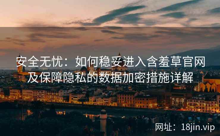 安全无忧:如何稳妥进入含羞草官网及保障隐私的数据加密措施详解 安全无忧:如何稳妥进入含羞草官网及保障隐私的数据加密措施详解