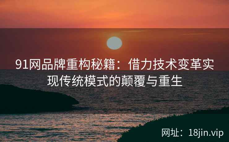91网品牌重构秘籍:借力技术变革实现传统模式的颠覆与重生 91网品牌重构秘籍:借力技术变革实现传统模式的颠覆与重生